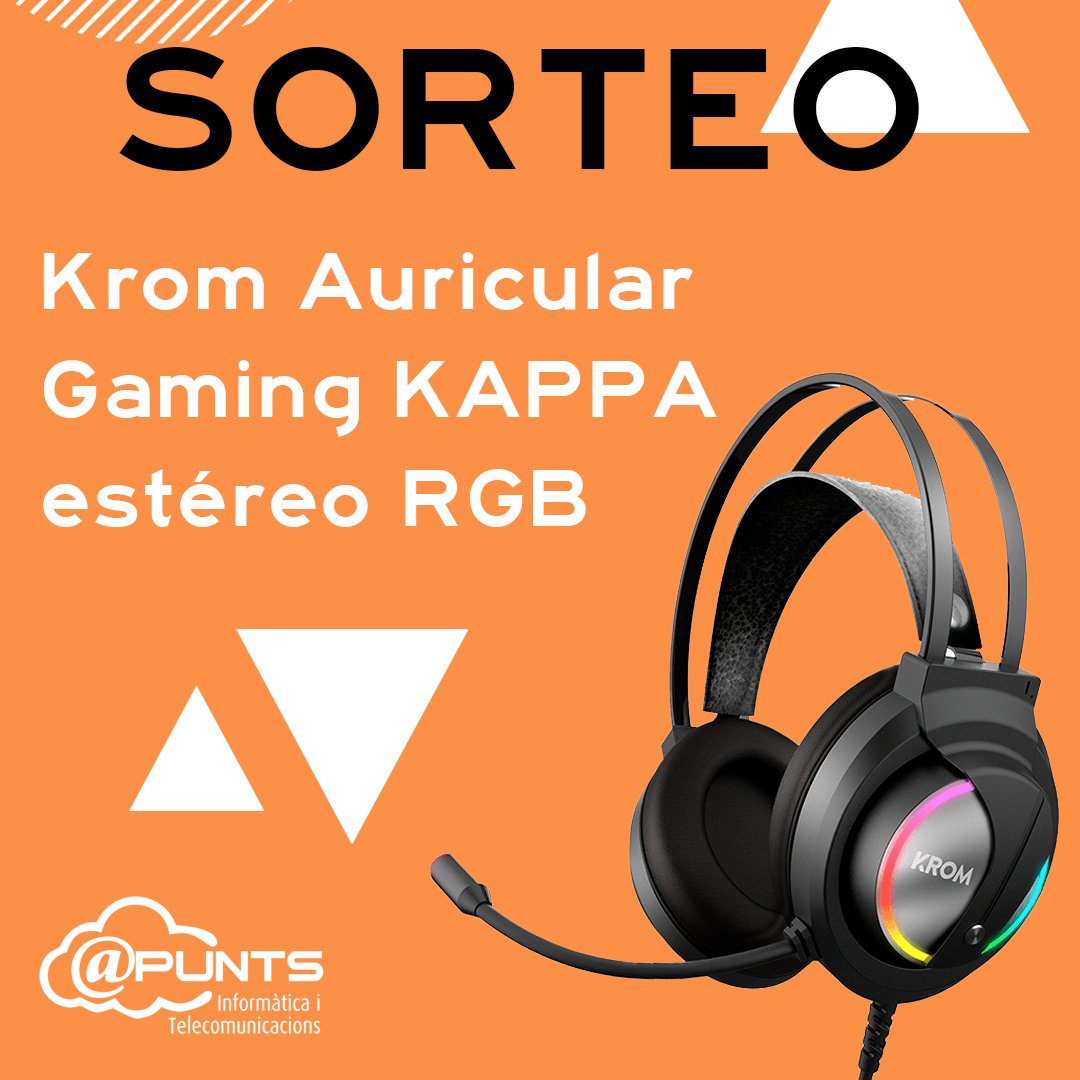 GrupApunts's tweet photo. 🎧¿Quieres unos auriculares gratis?
Participa en el sorteo de nuestro INSTAGRAM donde puedes ganar unos Krom Auricular Gaming KAPPA estéreo RGB

👉Normas en nuestro instagram.

(El ganador se dirá el lunes día 20 de junio). 
Solo para personas de la Comunidad Valenciana.

#sorteo https://t.co/5MouPTGTL6
