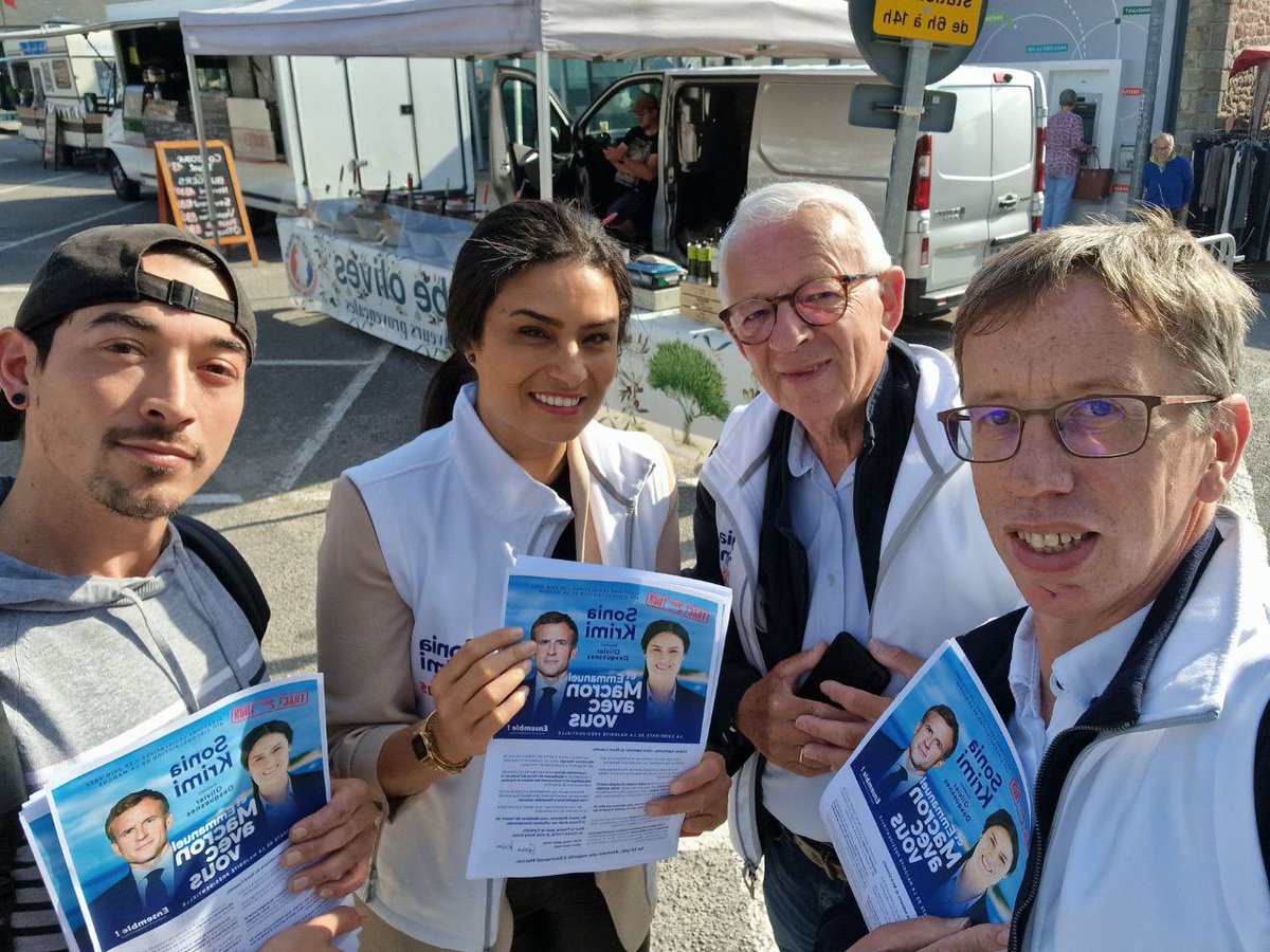 🧺 J-4 Dernier marché à Saint-Pierre-Eglise avant le 2nd tour avec notre nouveau tract 

#SoniaKrimi #Krimi2022 #Législatives2022 #Circo5004 #Cotentin #Manche #CherbourgEnCotentin #ValDeSaire #SaintPierreÉglise #LaSaire #LaHague #DouveEtDivette #AvecVous