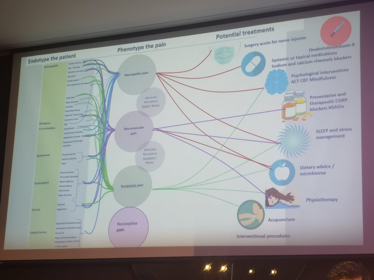 BritishPainSoc's tweet image. Orofacial pain management requires phenotyping the pain and endotyping the patient and a multidisciplinary team. Brilliant plenaries from Prof Tara Renton and @g_lambru. Patient information website #BPSASM2022 orofacialpain.org.uk
