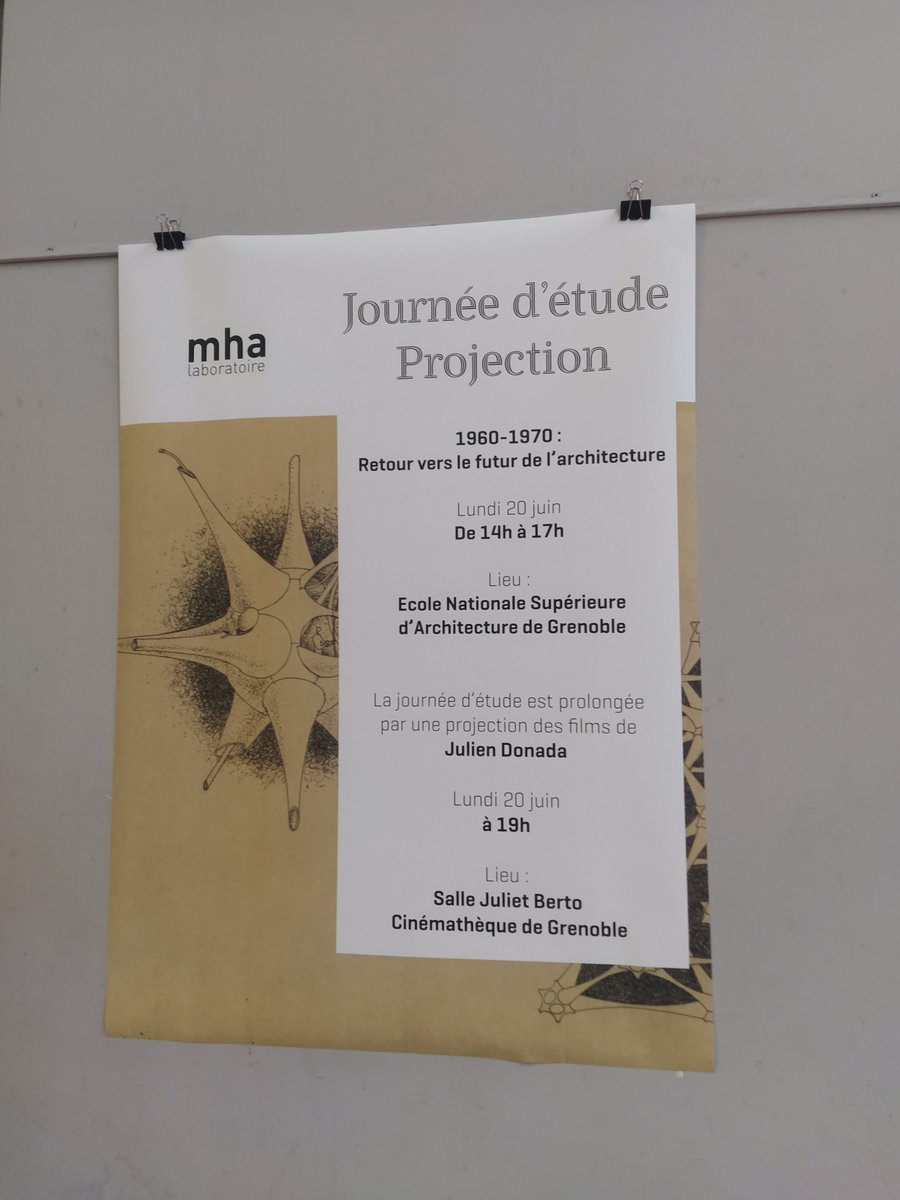 [EVENEMENT] Lundi 20/06 à l'#ENSAG, journée d'étude sur l'architecture expérimentale 1960-1970s en France, venez nombreu·x·ses !
Infos et inscriptions : mha.grenoble.archi.fr/journee-detude…