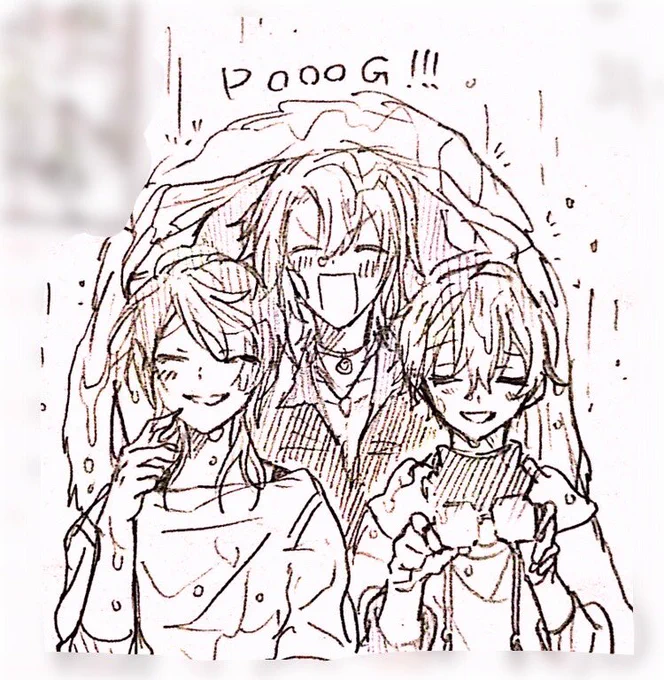 It was raining!
雨に降られた! 