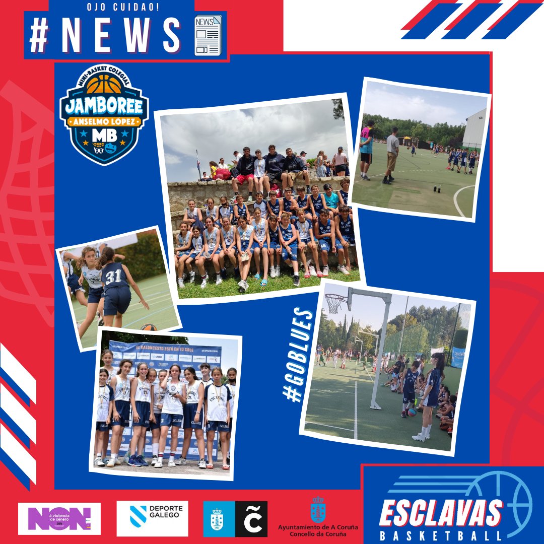 Club Esclavas Coruña (@clubesclavas) on Twitter photo 👁️Ojo Cuidao!👁️
#News📰
🏆#Jamboree2022🏆
🏀Alevin Femenino.
🏆Subcampeón
🏀Alevin Másculino.
🏅5º Puesto.
💙Gracias Entrenadores/as!
💙Gracias Familias!
💙Gracias <a href="/CopaColegial/">𝘾𝙤𝙥𝙖 𝘾𝙤𝙡𝙚𝙜𝙞𝙖𝙡</a> !
#GoBLues🔥 <a href="/coruna_deportes/">A Coruña Deportes</a> <a href="/EsclavasAC/">Esclavas A Coruña - Feducaci</a> <a href="/Deportegalego/">GaliciaCalidade</a> <a href="/RadioCoruna/">Radio Coruña Cadena SER</a> 👁️Ojo Cuidao!👁️
#News📰
🏆#Jamboree2022🏆
🏀Alevin Femenino.
🏆Subcampeón
🏀Alevin Másculino.
🏅5º Puesto.
💙Gracias Entrenadores/as!
💙Gracias Familias!
💙Gracias <a href="/CopaColegial/">𝘾𝙤𝙥𝙖 𝘾𝙤𝙡𝙚𝙜𝙞𝙖𝙡</a> !
#GoBLues🔥 <a href="/coruna_deportes/">A Coruña Deportes</a> <a href="/EsclavasAC/">Esclavas A Coruña - Feducaci</a> <a href="/Deportegalego/">GaliciaCalidade</a> <a href="/RadioCoruna/">Radio Coruña Cadena SER</a>