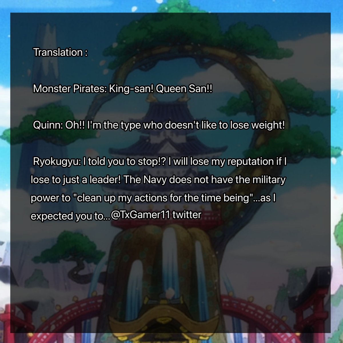 boofywock's tweet photo. #ONEPIECE #ONEPIECE1053 

Translation of chapter 1053 https://t.co/5qbmuyBT9w