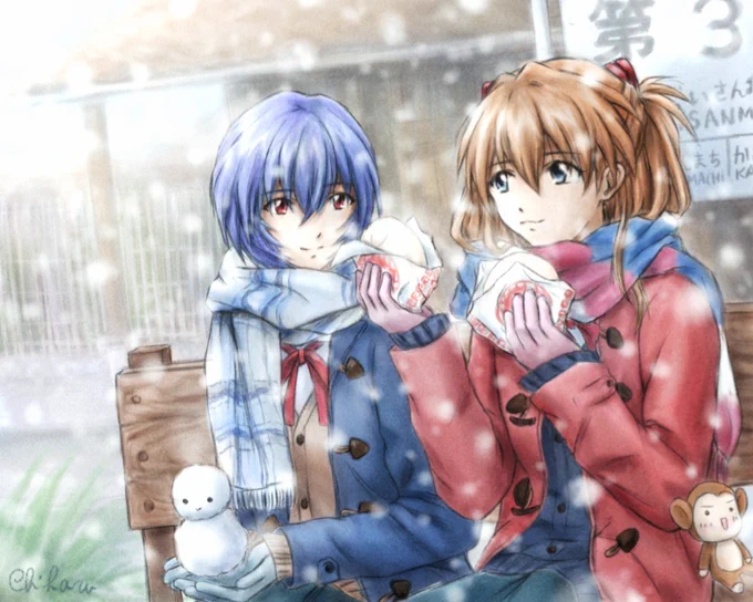 #2022年自分が選ぶ今年上半期の4枚 

上半期は色々忙しくてあまり描けなかったけど、下半期はいっぱい描きたいです😊
 #エヴァンゲリオン 