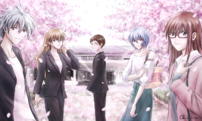 #2022年自分が選ぶ今年上半期の4枚 

上半期は色々忙しくてあまり描けなかったけど、下半期はいっぱい描きたいです😊
 #エヴァンゲリオン 
