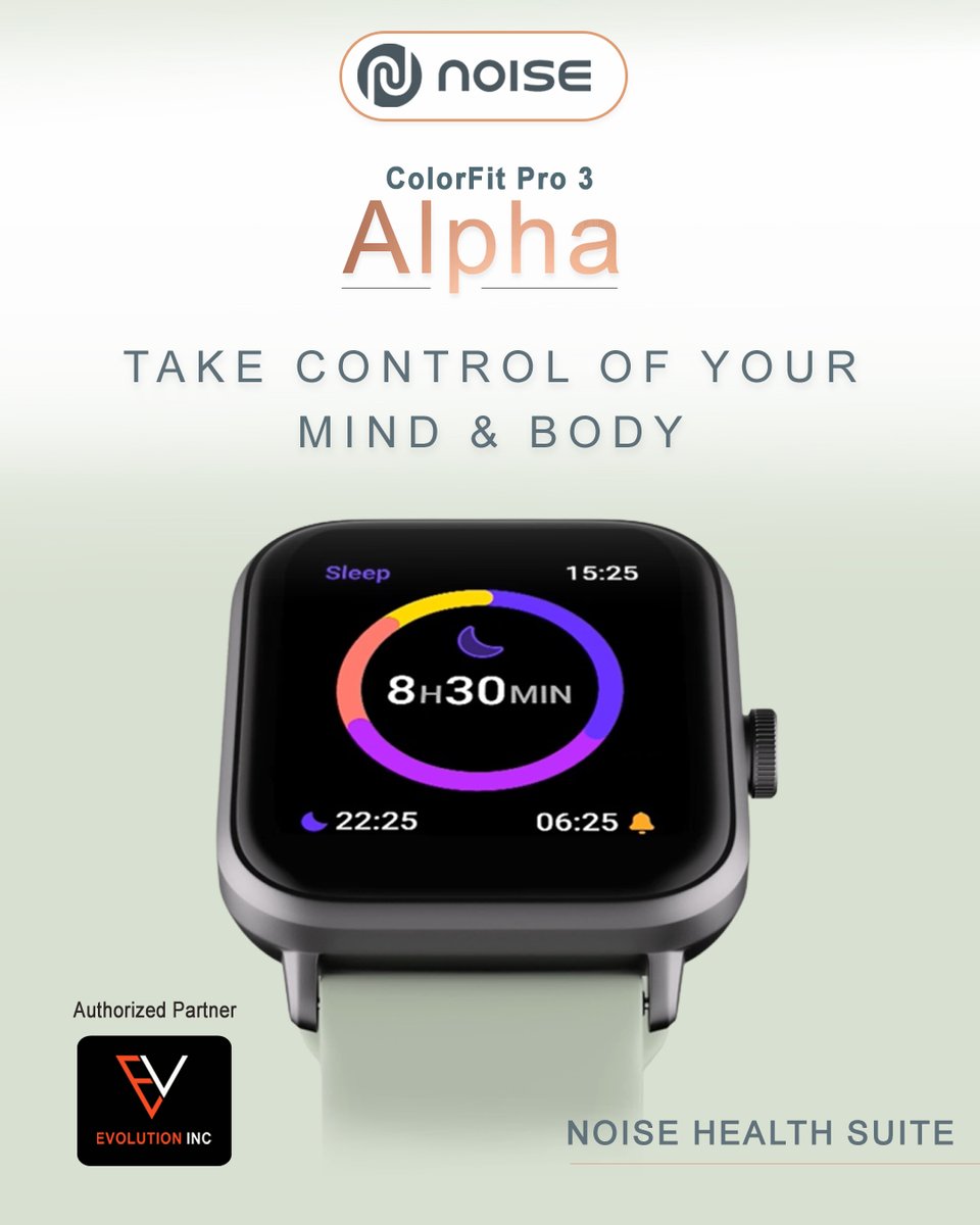 evolutioninc_'s tweet image. Noise #ColorFitpro3 Alpha #smartwatch with Voice #Calling, #Music Storage, Bigger &amp;amp; Brighter Display, 100 #Sports Modes &amp;amp; 5 ATM rating.

Evolution Inc- business@evonext.in

 #noisesmartwatch #evolutionincindia #distributors #india #sportswatch #watch #noisewatch #noise