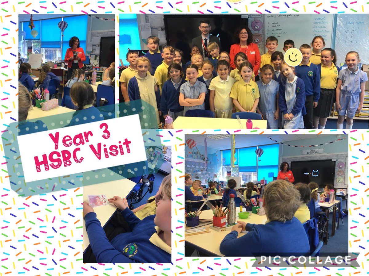KingsMeadowPS1's tweet photo. Year 3 were thrilled to welcome Dale and Denise from HSBC to support our Financial Education as part of My Money Week. #mymoneyweek #kmps https://t.co/5d6t202aPe