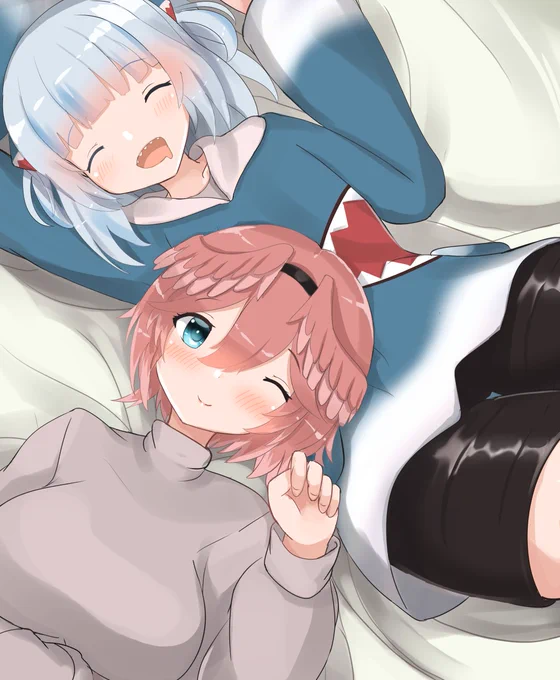 ぐらちゃんとルイさん～#gawrt #Luillust 
