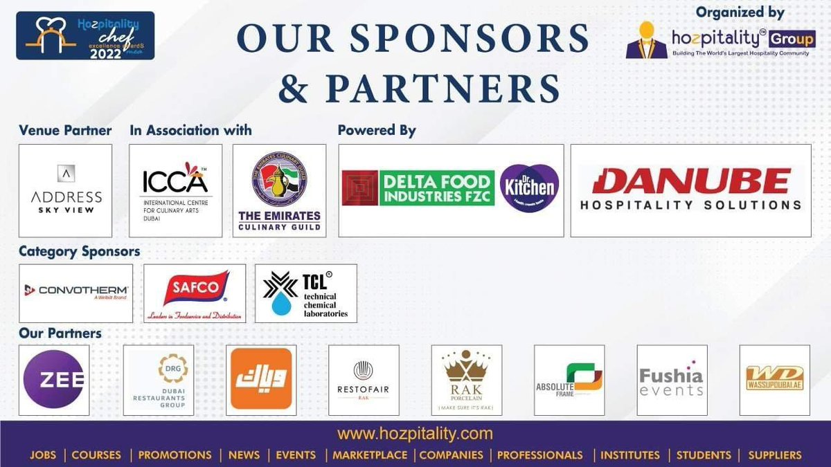Middle East Chef Excellence Awards 2022... 

TCL wishes the best of luck for all participated #chefs  in the #awards 

Middle East Chef Excellence Awards will be held in Dubai organized by <a href="/hozpitality/">Hozpitality</a> on the 20th June, 2022  at the Address Sky View Dubai @Address_Hotels