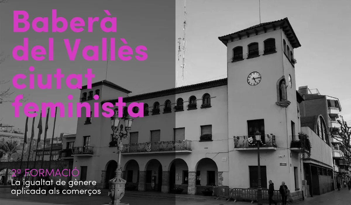 📝 Segona formació en gènere als comerços de la ciutat: "La igualtat de gènere aplicada als comerços".

🗓️ Dues sessions 22 i 29 de juny de 14:30h a 16:30h

🔓Inscriu-te: oae.bdv.cat/agenda/la-igua…

#ciutatfeminista 
#formació 
#comerçbarberenc 
#igualtatdegènere