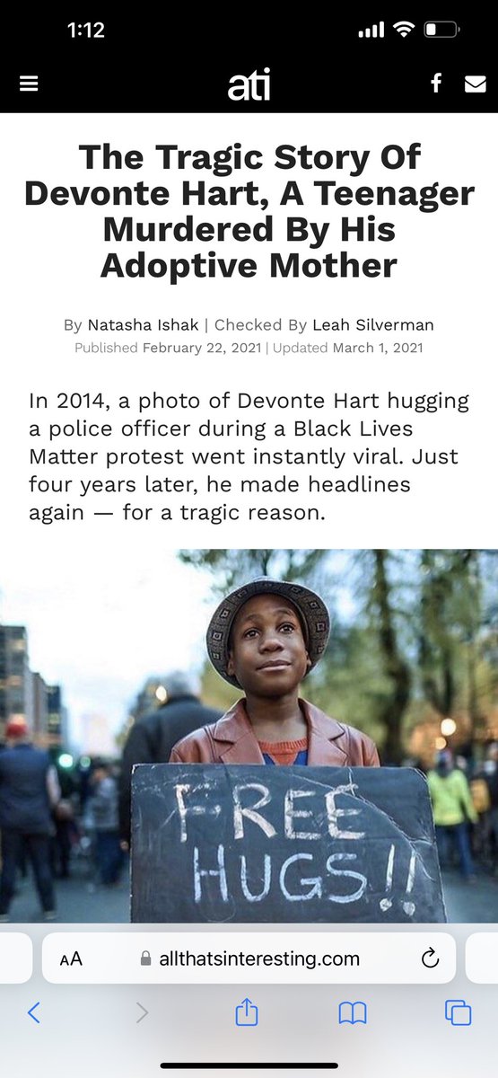 babyshaee's tweet photo. Did anyone know this child was killed? His adoptive mom drove off a rail purposely and killed all of her 5 kids.
rip 🥺 #DevonteHart https://t.co/aSGHQfIz2B