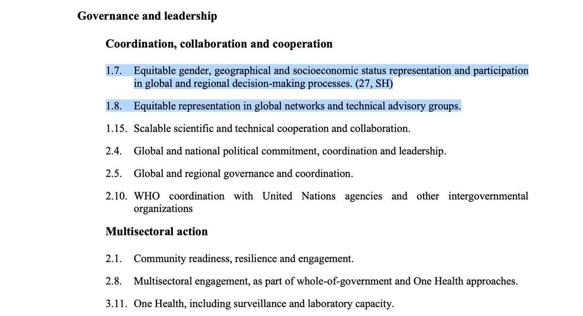 🧵2/7
Good news: Gender equal and diverse leadership is included in the #INB draft outline of the #pandemictreaty 

Bad news... keep on reading!