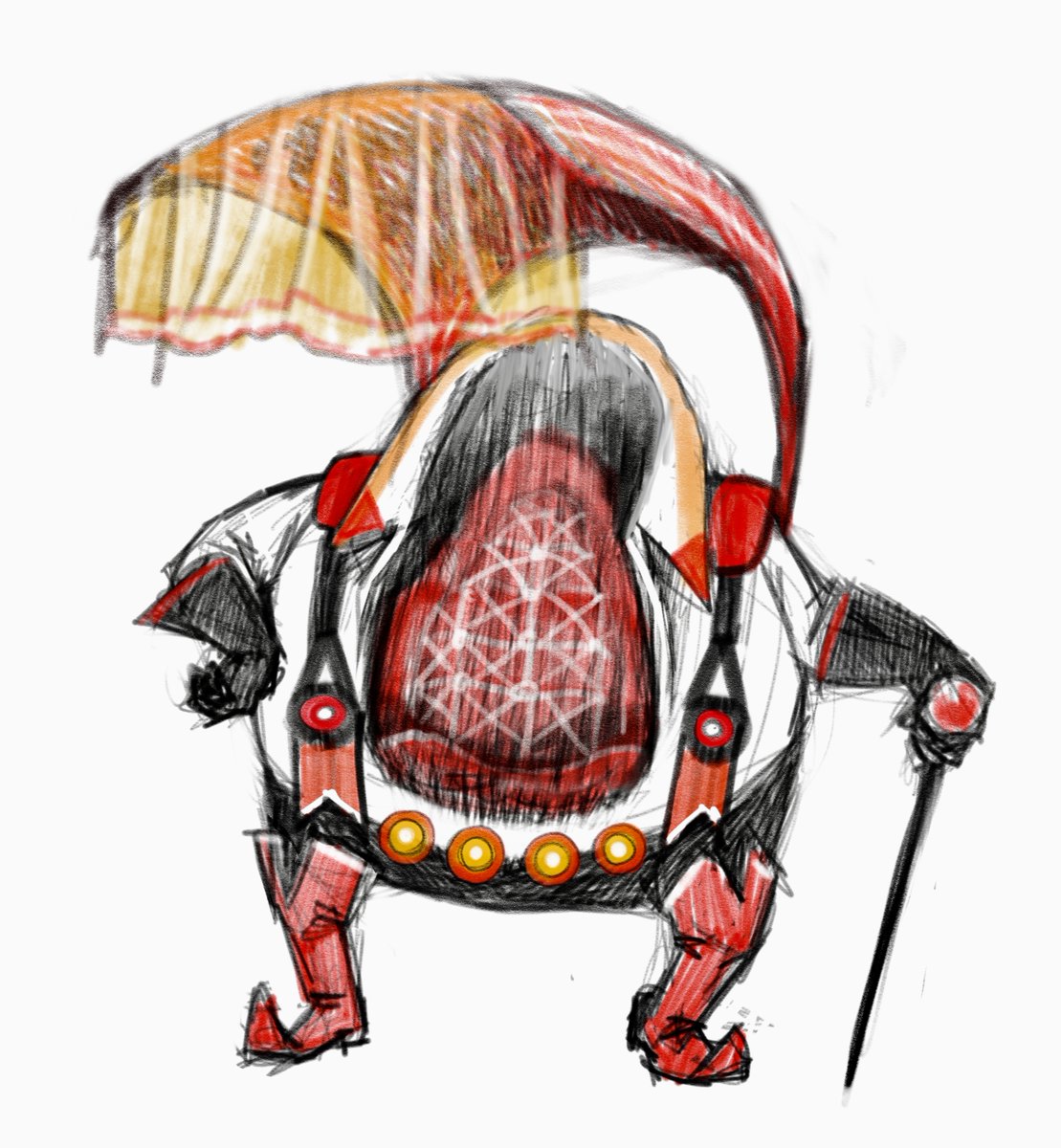 AAmmarapala's tweet photo. WIP, meet the Crimson Noble. and please feel free to visit other #Tinywarriors in my OS. The "TinyWar" collection is about the alien tribes who arrived on our earth and combine themselves with human organs to survive. Launching the Mechanical and Parasite tribes. https://t.co/ciAHtuOkWD