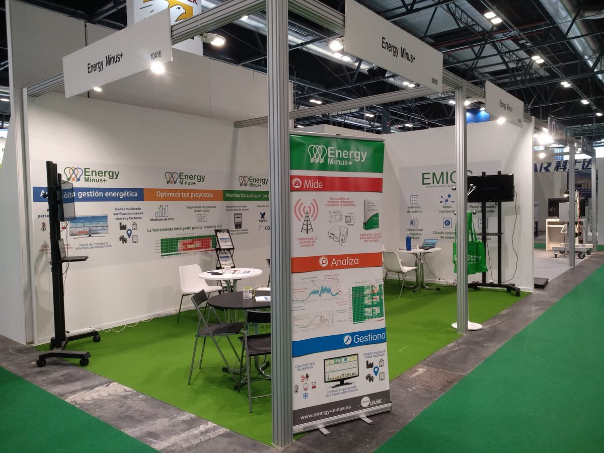 EnergyMinus's tweet image. Todo listo para una nueva jornada en #Genera22, os esperamos en el 10A16