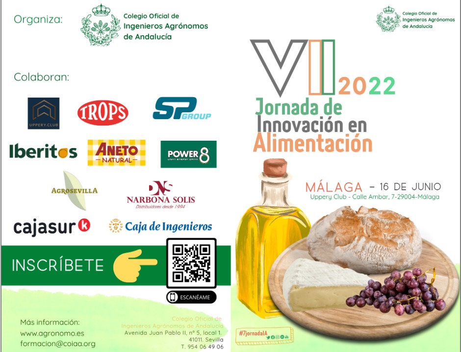 cerescomunica's tweet photo. Málaga acoge la "VII Jornadas de #Innovación en #Alimentación" para dar a conocer 6⃣ casos de éxito de empresas españolas.

📆 16 de junio

➡️ Organiza @iagronomos

👉https://t.co/fRiGH073e5 https://t.co/OQZVi16cOJ