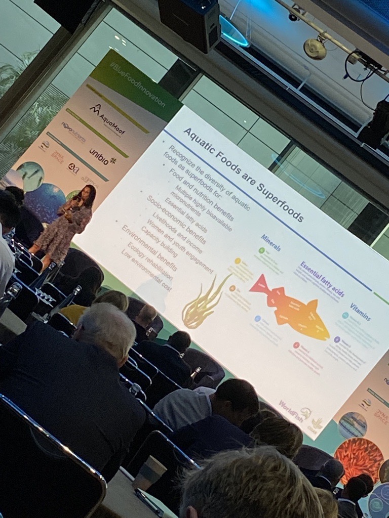 CIELivestock1's tweet photo. We're here at day 2 of the @BlueFoodSummit! Starting with the first keynote of the day - Aquatic foods are superfoods! π
#BluefoodSummit #Aquaculture https://t.co/eKQukbFhxG