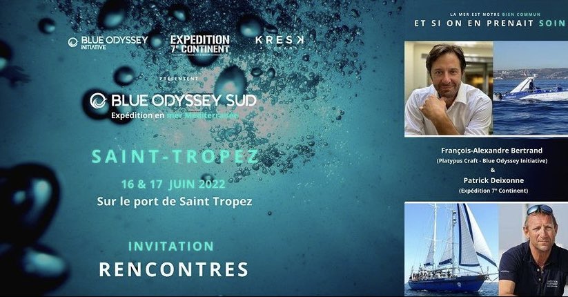 Rendez-vous à <a href="/Portsainttropez/">Port de Saint-Tropez</a> les 16 et 17 juin pour une rencontre avec la #BlueOdyssey 🗓 <a href="/platypuscraft/">PlatypusCraft</a> <a href="/DeixonneP/">Deixonne Patrick</a> 😄

Inscription sur ↪️eventbrite.com/e/billets-blue…