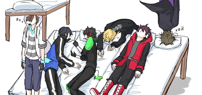 #しろっぽ 
重力ばらばら睡眠 