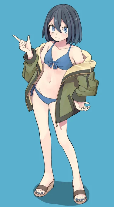 水着ねねこ(オリキャラ) 