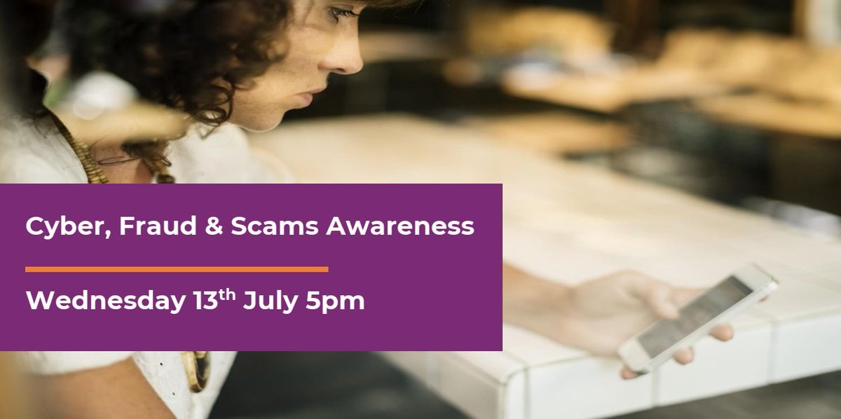Derbyshire Carers (@derbyshirecarer) on Twitter photo 💻 Join us on Zoom in learning how to stay safe online. Learn how to protect yourself from being a victim in the recent cybercrimes, fraud and scams in your area
👉For more info or to book a place please contact Katie on 07773 173 416 or email Katie.Matkin@derbyshirecarers.co.uk 💻 Join us on Zoom in learning how to stay safe online. Learn how to protect yourself from being a victim in the recent cybercrimes, fraud and scams in your area
👉For more info or to book a place please contact Katie on 07773 173 416 or email Katie.Matkin@derbyshirecarers.co.uk