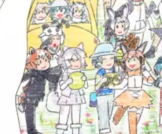 キュルルが作中で描いた絵とイエイヌが持ってた絵の子供実は髪型が全然違う 