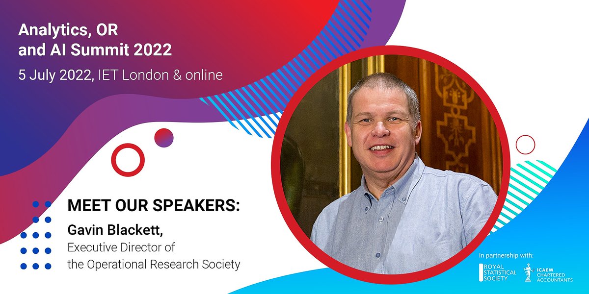TheORSociety's tweet image. Not to be missed at #AS22 - @GBlackett, Executive Director of The OR Society, introduces and explains the #AllianceForDataScienceProfessionals. Tue 05 July, 1 pm-2 pm. Book your tickets through - bit.ly/3aqP3FE #ORMS #ThisIsOR
