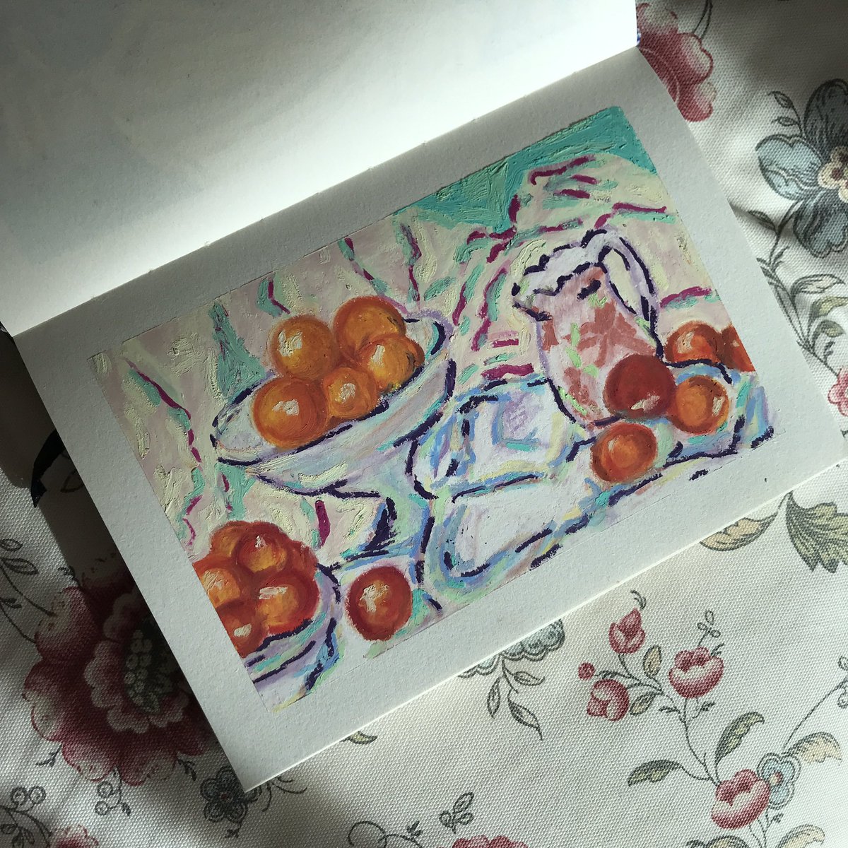 rawi_house's tweet photo. 🍎🍊Master study and recreate by me

#oilpastel #art https://t.co/b3XjJ6cQuv