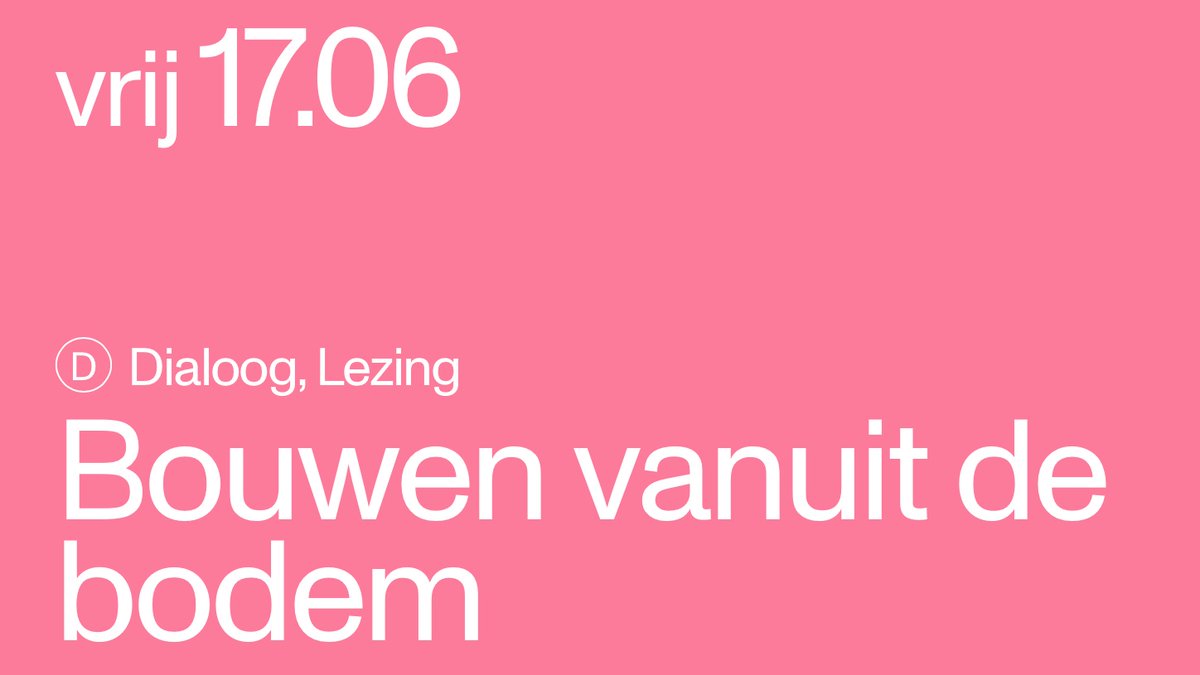 StimuleerFonds's tweet photo. Bezoek 17/6 de lezing Bouwen vanuit de bodem tijdens de Rotterdam Architectuur Maand @NieuweInstituut. Met Anne Loes Nillesen (@DefactoUrbanism), Daan Lavies (RCE), Jens Jorritsma (OBSCURA), Bram van Ooijen (bureauufo) en collega @chrisvanlangen. https://t.co/4I51QISQKM https://t.co/I0DlU0EvEF