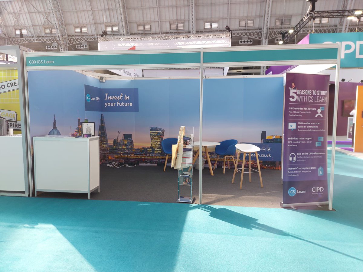 ICSLearn's tweet photo. Come and visit us on stand C30 at the CIPD Festival of Work today &amp; tomorrow! 📍📝  We’ve got all the info you need if you’re interested in exploring the future of work, and all things CIPD: https://t.co/FukLQ1Ywix 📚  Can't wait to see you! 👀

#CIPDFestivalOfWork #ICSLearn https://t.co/0uWv3OaMp5