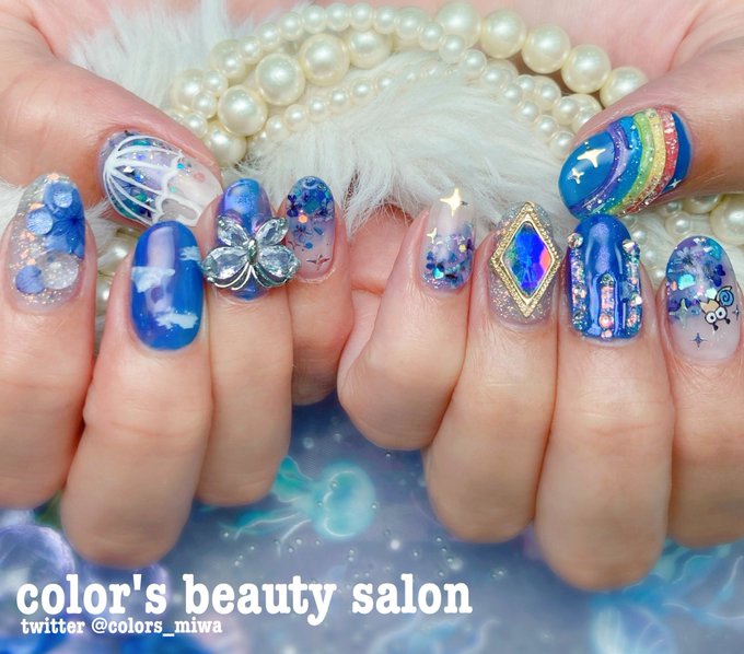 Color Sタカハシミワ さん がハッシュタグ 梅雨ネイル をつけたツイート一覧 1 Whotwi グラフィカルtwitter分析