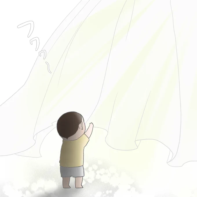 風と遊ぶ次男
尊い光景であった… 