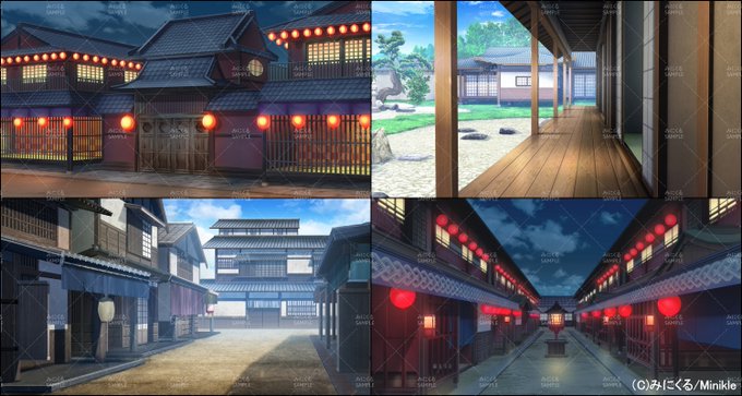 町並みのtwitterイラスト検索結果