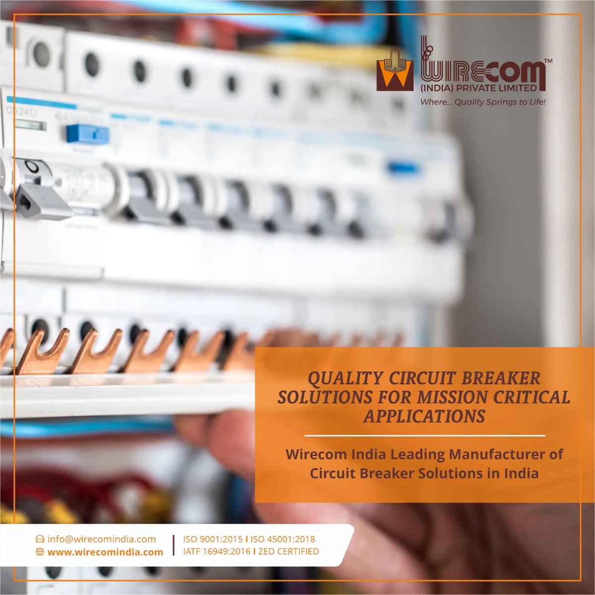 WirecomIndia's tweet photo. #WirecomIndia is a trusted #circuitbreaker solution provider and also a preferred choice for manufacturers in India as well as globally.
Our efficient quality control system ensures that our solutions live up to to the expectations of such #missioncriticalapplications. https://t.co/vjaRPJLcmV