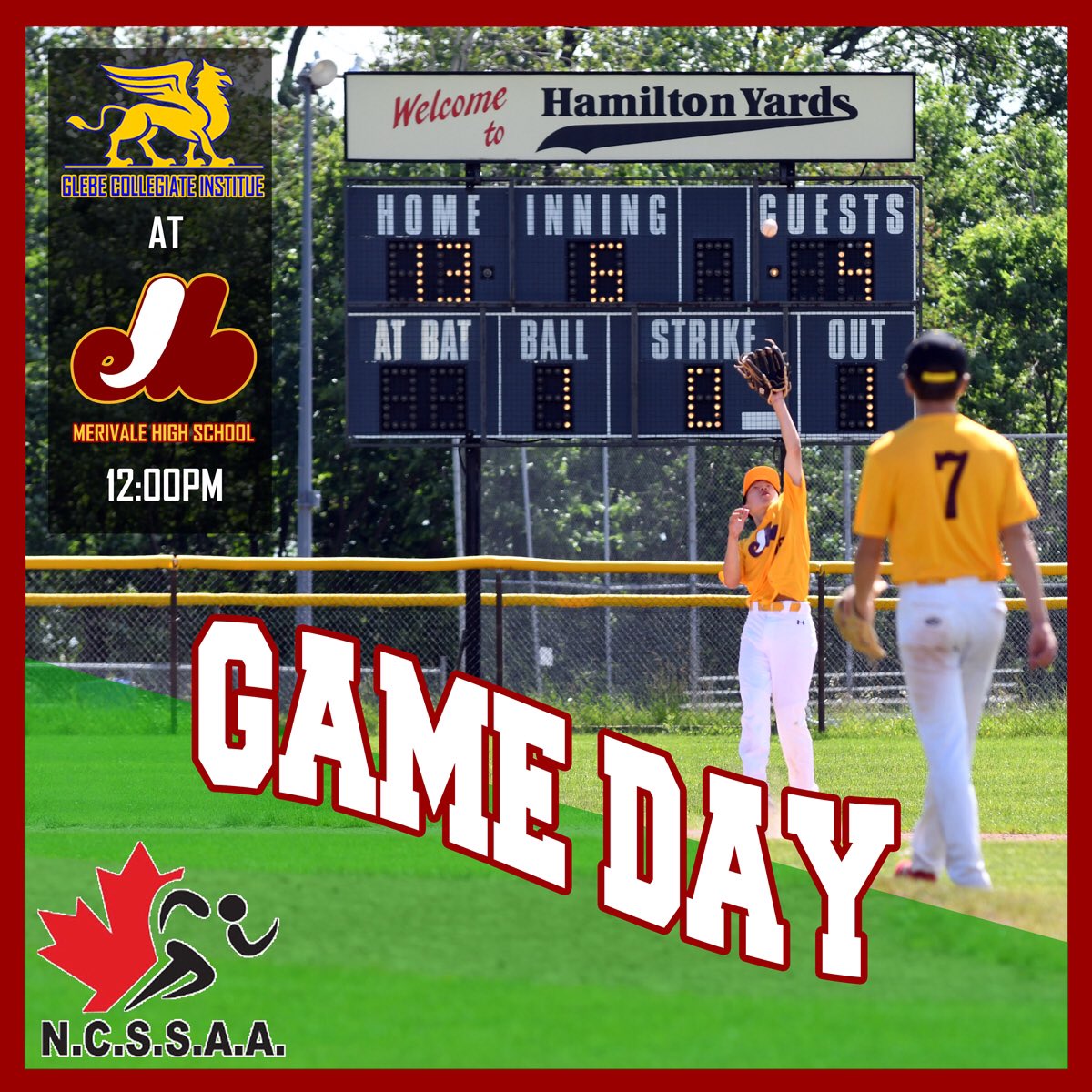 <a href="/merivalehs/">Merivale High School</a> is ready to compete for the <a href="/NCSSAASports/">National Capital Athletic Association</a> Tier 1 #championship against <a href="/GlebeCI/">Glebe Collegiate</a> Wednesday at high noon. What a showdown! #gospos