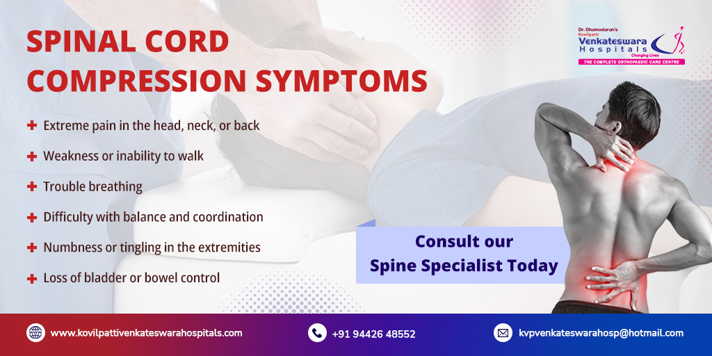 KVHospital's tweet photo. Are you suffering from spinal cord compression? Watch out for the following symptoms and seek immediate medical assistance if you experience any of these.
Take care of your spine because it’s your support.
#spinalcordcompression #spinalcompression #spinalcord #spinecare https://t.co/IkW34WuvY7