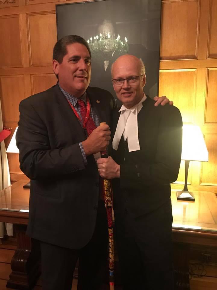 bradleyrbaker's tweet photo. On this day 5 years ago I was able to hold the talking stick that National Chief Phil Fontaine held during the apology by PM Harper for the IRS system. This was in the Speaker's chamber of the House. #GGCLC #LifeChanging #GGCLC2017 #goforwardwithcourage #ForMyDad @GGCLC https://t.co/vS2xDszNGv