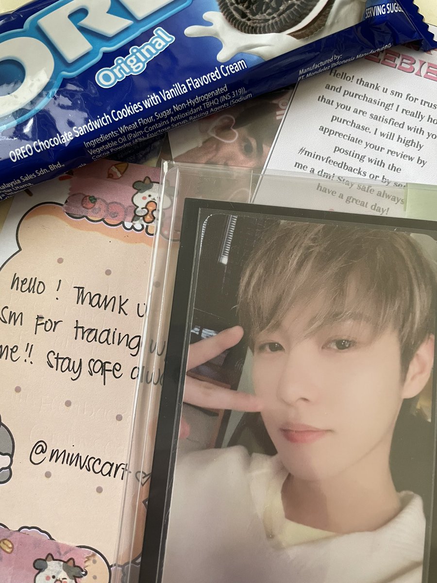 stardustcart's tweet photo. hello, @minvscart! overdue feedback :’) but thank you for trading with me! renjun arrived safely & i appreciate all the freebies ❤️
#minvfeedbacks https://t.co/ovJgFUeu4f