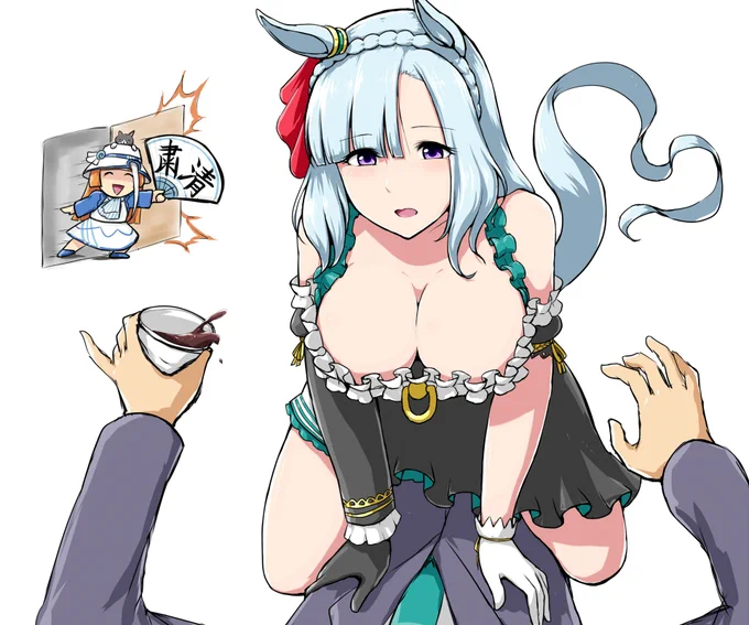 skeb依頼で描いた勝負服アルダンです
事故なんです許してください何でも……何もしませんから! 