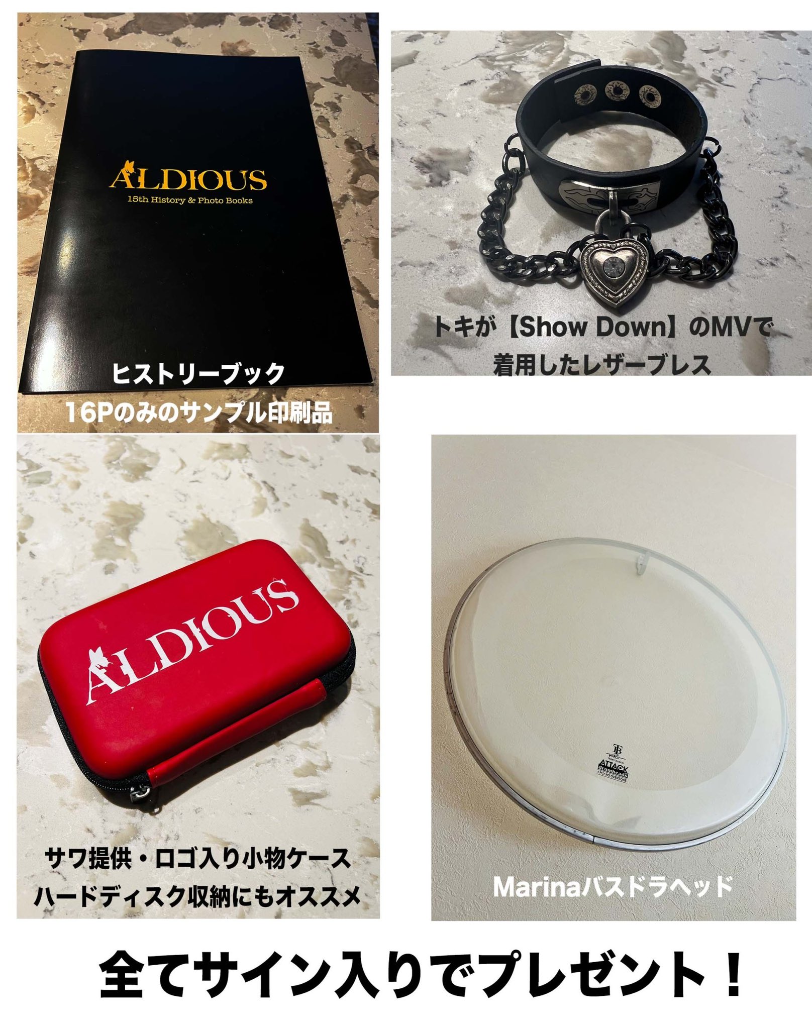 日本未入荷 【アルディアス】直筆サイン入りクッション当選Aldious