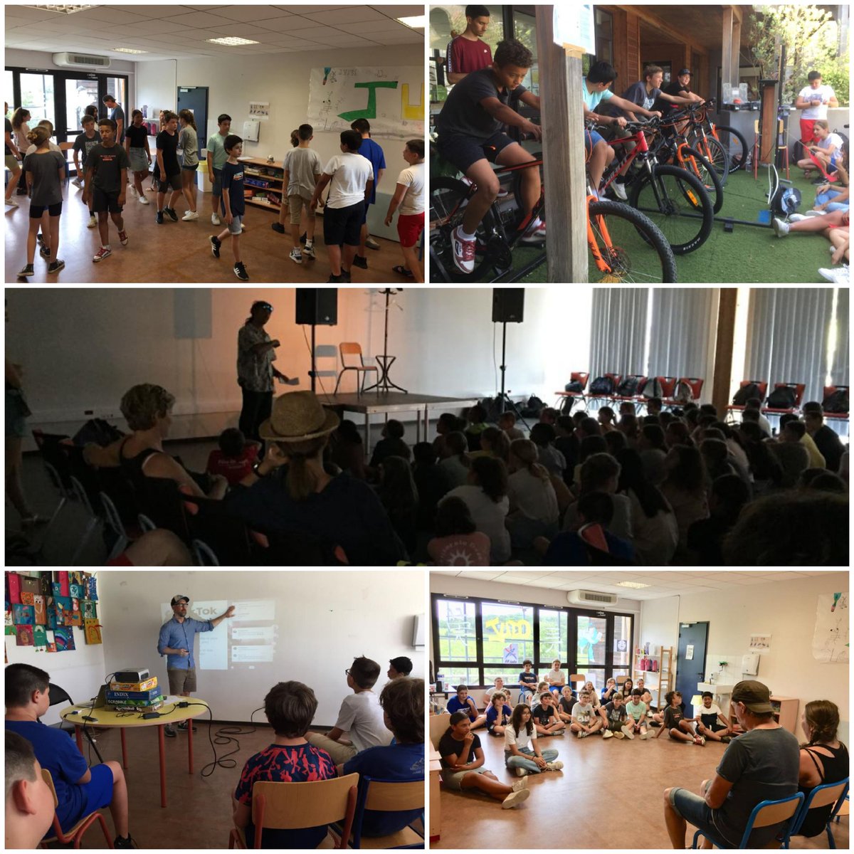 CollegeGerard's tweet photo. Lundi, journée de l'enfance @VilleLaXValmer 🌞
Au programme pour nos 6A, 6C, 6E, 6L et ULIS1 : photo émotion, art thérapie, véloctor 🚲, théâtre, prévention citoyenne numérique.
Fabuleuse représentation théâtrale de clôture.
Un grand merci aux partenaires et intervenants 🤗
#CESC https://t.co/oBEXSTzzbu