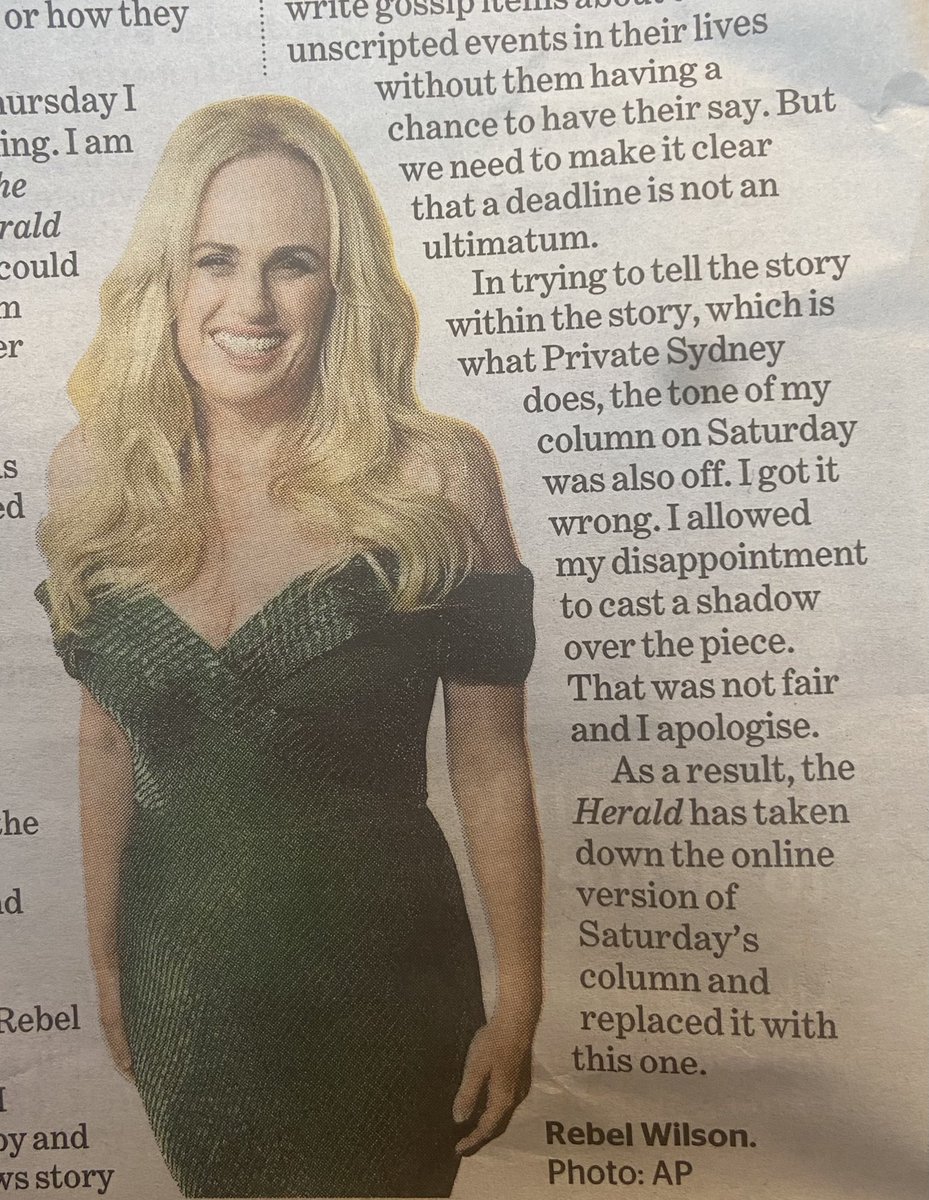 margokingston1's tweet photo. A newspaper of record does not delete published stories except for defo reasons, and posts corrections as they arise. @smh did the same when I left - deleted entire 5 years of #Webdiary, including 100s of reader pieces - much later it restored them w/o logo as random posts. https://t.co/meJjOygrIC
