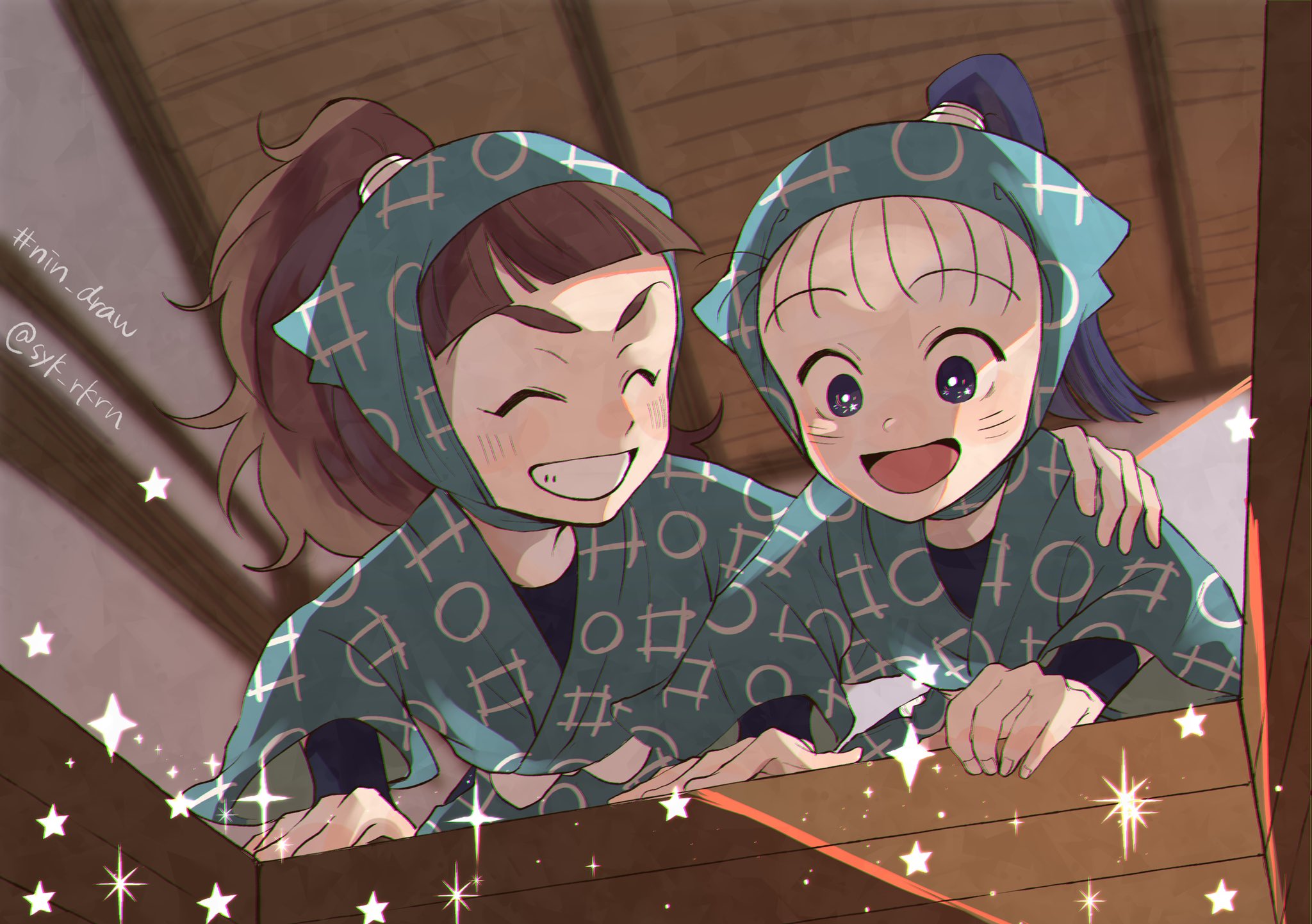 笹山 兵太夫 忍たま乱太郎 - 描き下ろしイラスト 笹山兵太夫 みんなで商いver