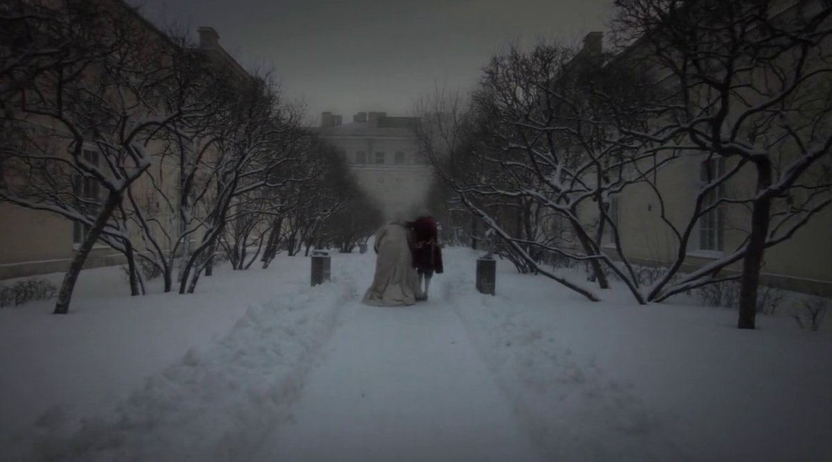 Russian Ark (2002) follows a ghost and his long-dead aristocrat companion through the Winter Palace in St. Petersburg, bouncing through several hundred years of shared history and culture. Innovative and beautiful; shot in a single take.
