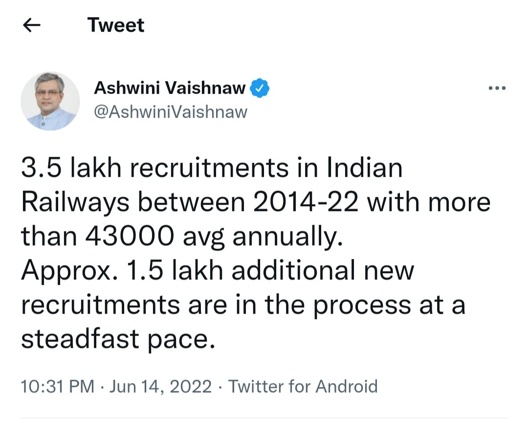 TrulyEngineers's tweet photo. .@RailMinIndia accelerating ongoing process but what about Upcoming jobs?We Engineers are waiting for JE since 2018&amp;SSE since 2015,Don't test our patience so much,
So #RELEASE_RRB_JE_SSE within a month to achieve the goal of @PMOIndia &amp; @AshwiniVaishnaw of 10Lakh jobs in 1.5years https://t.co/Lss0ukeGIw