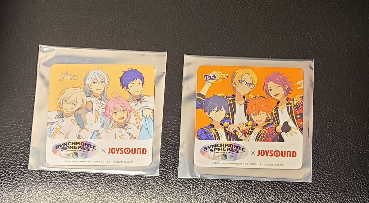 yaku_sabu737's tweet photo. 【交換】あんさんぶるスターズ　　あんスタ　JOYSOUND　ジョイサウンド　コースター　　

譲→ Trick star　fine トリスタ　フィーネ

求→Switch

郵送希望

検索からでもお気軽にお声掛け下さいませ。
よろしくお願いいたします。 https://t.co/q7HzMfflbG