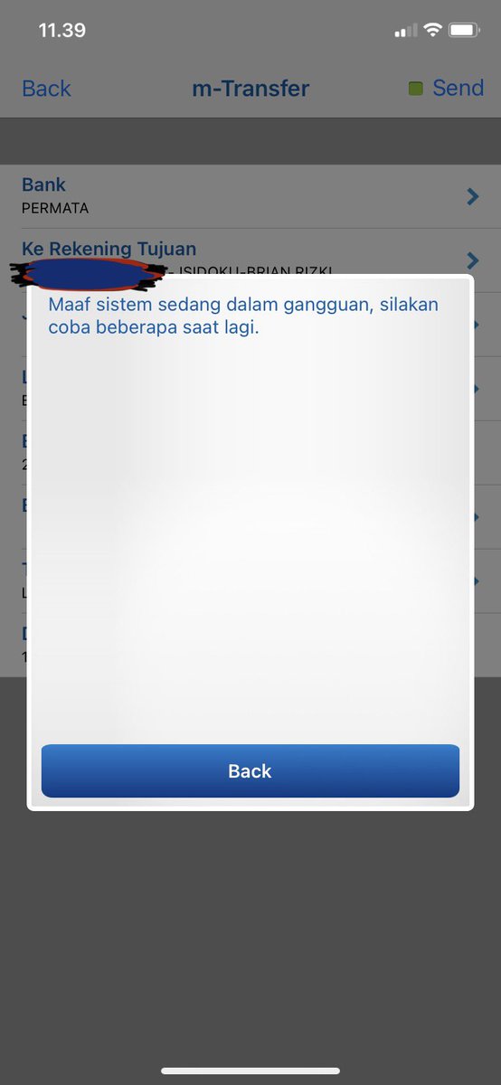 pemujasedan333's tweet photo. @bank_indonesia Nih bos, jamnya tertera di ss. Bca ke permata, mandiri ke permata. Smuanya sama erornya. Ato cuma bank3 tertentu aja bos yg bsa? Keterangan pemindahan dana bos! Gangguannya hampir sminggu bos. Apa cuma gim… ya? 😂😂😂 https://t.co/pWWA6cTw6R