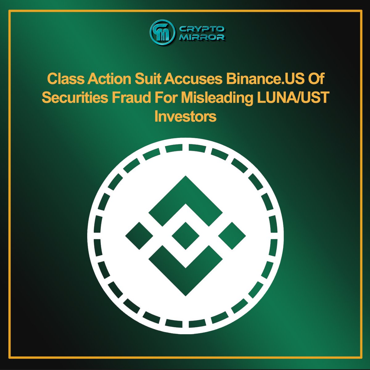 cryptomirrororg's tweet photo. Class Action Suit Accuses https://t.co/6LcMYaxbHJ Of Securities Fraud For Misleading LUNA/UST Investors
#Cryptomirror  #Cryptonews #cryptocurrency #crypto #binanceus #Fraud #update https://t.co/VnFge3XOaW