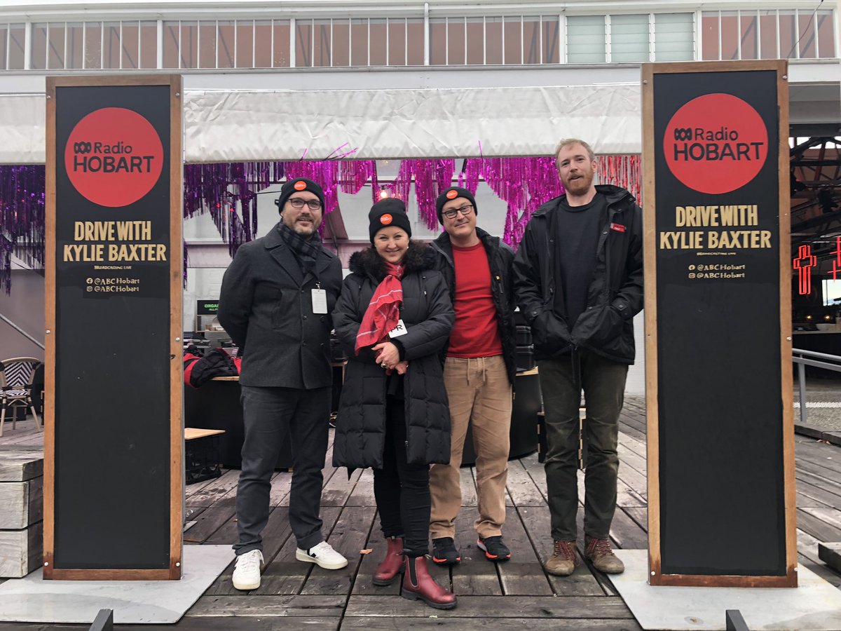 KylieBaxterABC's tweet photo. Join the ABC Drive team from 4-6.30 tonight - on opening night of the Dark Mofo Winter Feast! #darkmofo https://t.co/2TrqsJLGWA
