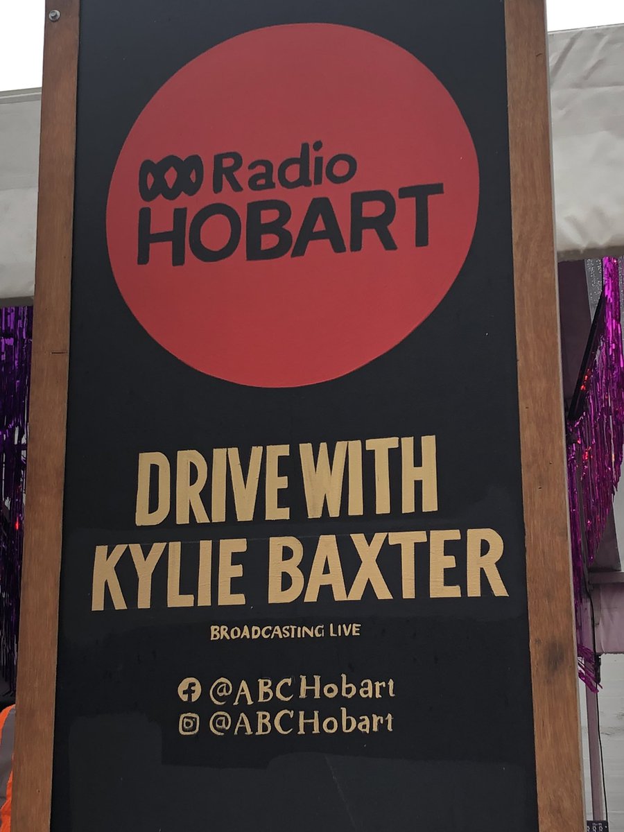 KylieBaxterABC's tweet photo. Join the ABC Drive team from 4-6.30 tonight - on opening night of the Dark Mofo Winter Feast! #darkmofo https://t.co/2TrqsJLGWA