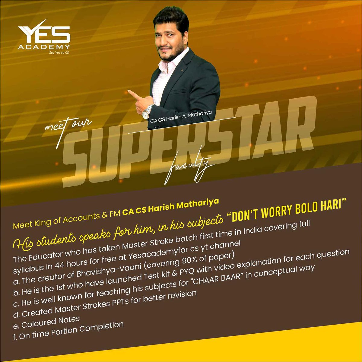 YESAcademyforCS's tweet photo. Know your favourites❤️
#bestteam

Tell us something which is missing about him in the comment section 
‘The best message gets pinned’ https://t.co/3nu8PNqqLj